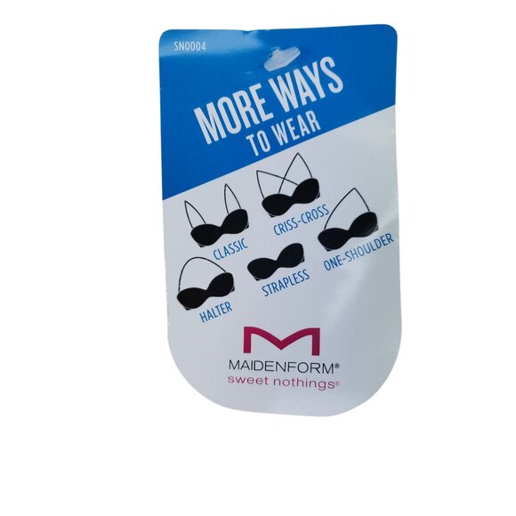 Maidenform Self Expressions 5 Way Convertible Strapless Tshirt Bra Size 40D Whit - Picture 5 of 7